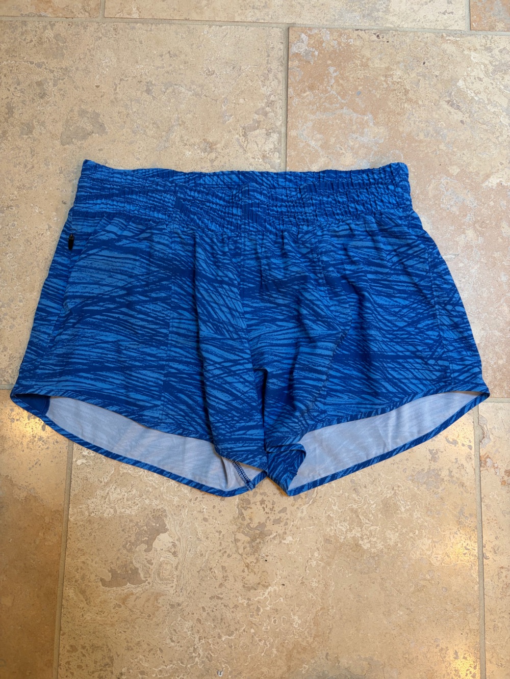 Rabbit Women’s Blue Patterned Athletic Shorts